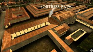 Animation of ancient Roman Fort in Caerleon Wales [upl. by Eledoya]