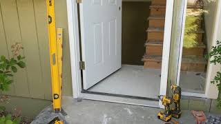 Jeld Wen Front Door Installation  Really crappy products and craftsmanship PART 1 [upl. by Tamsky304]