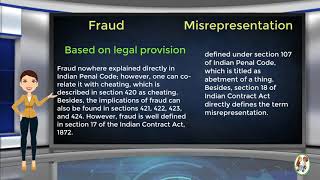 What is Difference Between Fraud amp Misrepresentation [upl. by Shanney406]