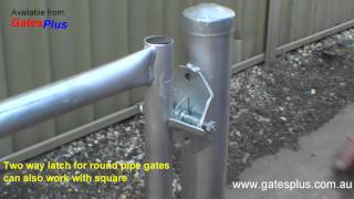 Gate Latch 2 way for round pipe and square [upl. by Bernette]