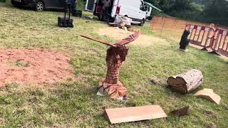 A fabulous range of wooden sculpture at Caerleon festival 2024 [upl. by Jinny752]