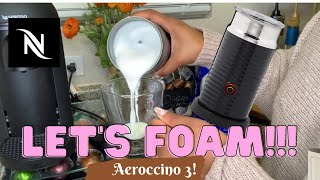 How To Foam Milk With Aeroccino 3 Make Coffee With Foam Tips amp Tricks  Easy Foamed Latte Recipe [upl. by Sivlek]